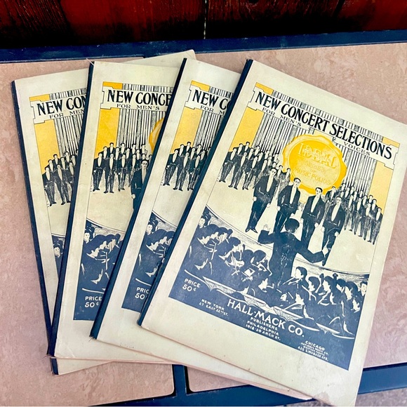 Vintage New Concert Selections Male  Quartettes  song books music sheets - Picture 1 of 8